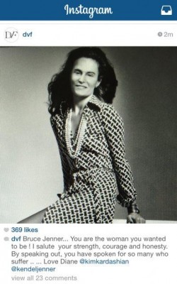 Jenner in von Furstenberg Dress PhotoShop